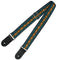 XTR Vintage Blue/Green/ Red/Yellow Pattern Guitar Strap